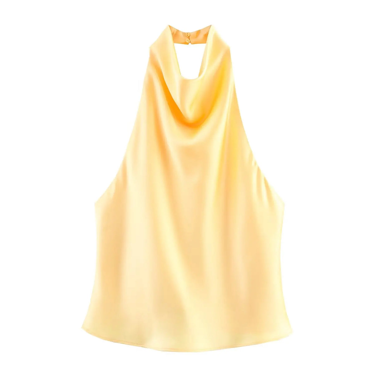 Backless Halter Neck Waistcoat Top