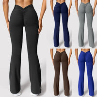 V-Back High Waist Push-Up Leggings