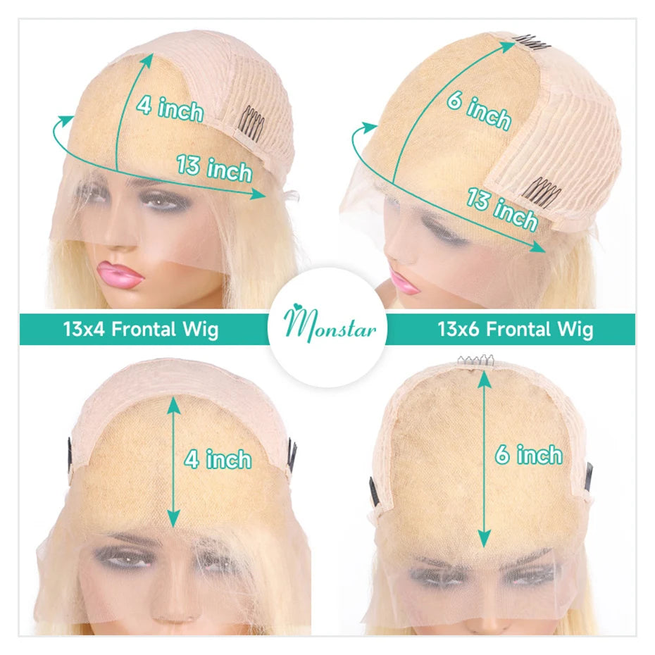 613 Blonde Straight HD Lace Frontal Wig – 13x4 & 13x6