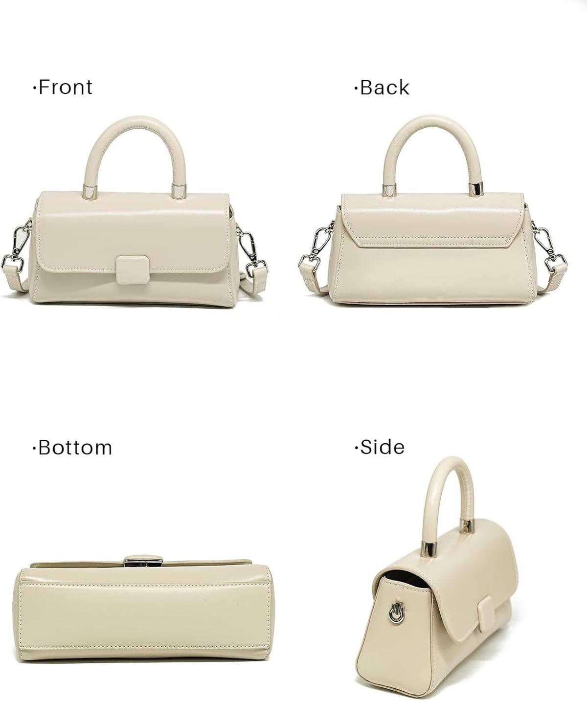 Small Shoulder Bag for Women Leather Crossbody Bags Women Top Handlebag Purse with Adjustable Strap