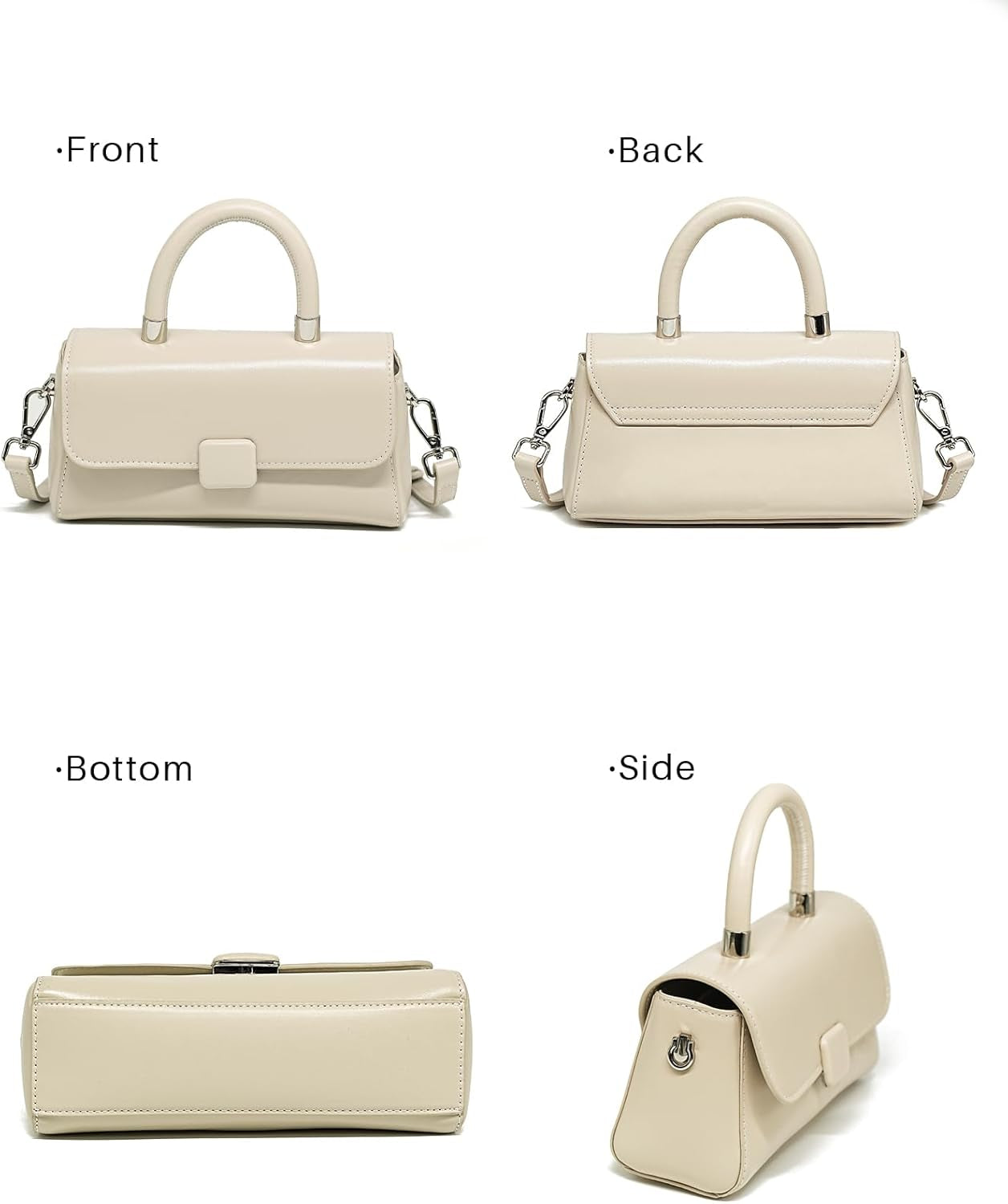 Small Shoulder Bag for Women Leather Crossbody Bags Women Top Handlebag Purse with Adjustable Strap