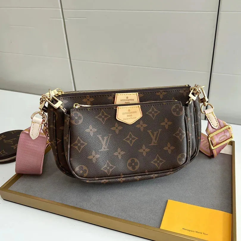 Designer Bag Tote Bag Woman Large Handbags Leather Shopping Purse Women High Quality Luxury Classic Flower Checked Shoulder Bag MM Size Handbags Travel Bag 5A