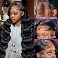 Natural Black Body Wave HD Lace Wig – 5x5 | 13x4 | 13x6 | 150% & 180% Density