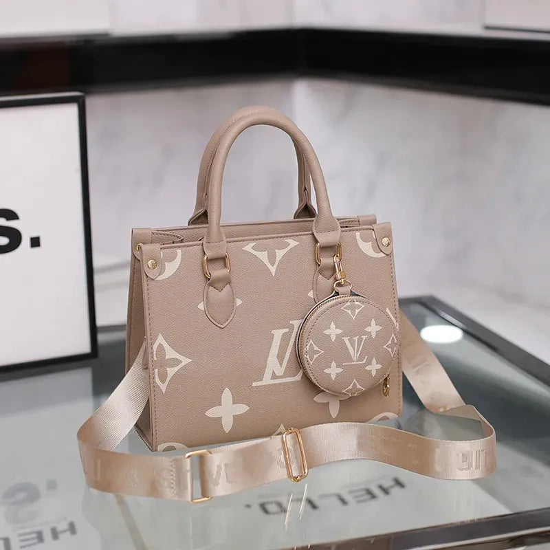Designer Bag Tote Bag Woman Large Handbags Leather Shopping Purse Women High Quality Luxury Classic Flower Checked Shoulder Bag MM Size Handbags Travel Bag 5A