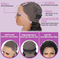 Natural Black Body Wave 360 HD Lace Wig – 13x4 & 13x6 | 200% & 250% Density
