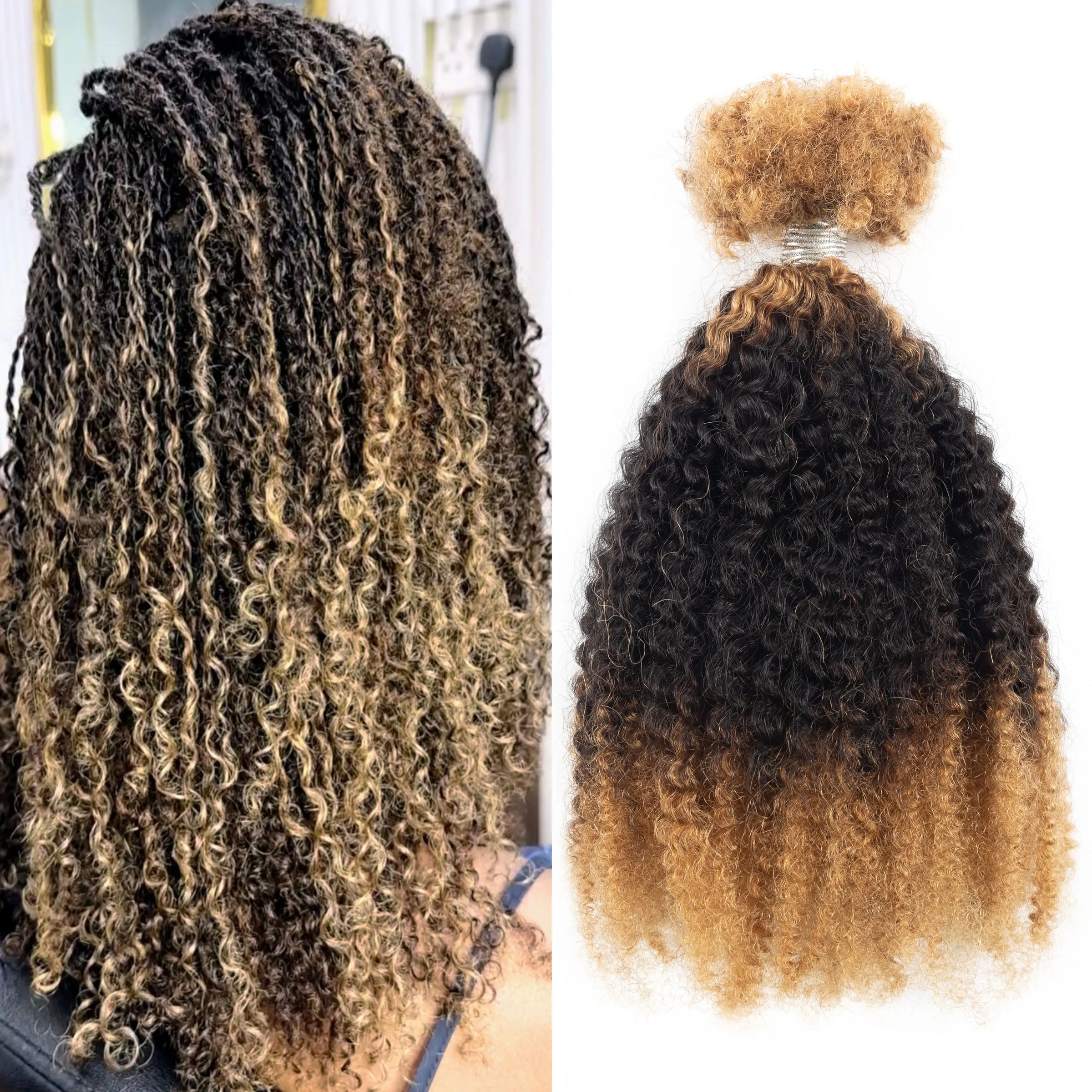 27-1B-27 Human Hair Kinky Twist Extensions