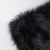 Faux Fur Bodycon Mini Skirt