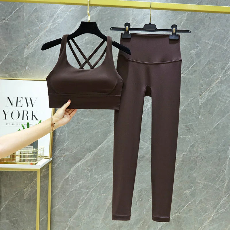 Seamless High-Waist Yoga Set
