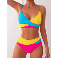 Patchwork Two-Piece Bikini Swimsuit