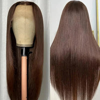 Chocolate Brown Straight HD Lace Wig – 13x4 & 13x6