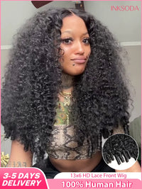 Burmese Curly Human Hair Wig – HD Lace