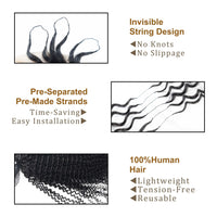 Soft Fashion Feather Crochet Hair Extensions 100% Human Hair Crochet Curly for Braiding Hair Extensions