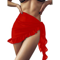 Ruffle Bikini Cover-Up Skirt