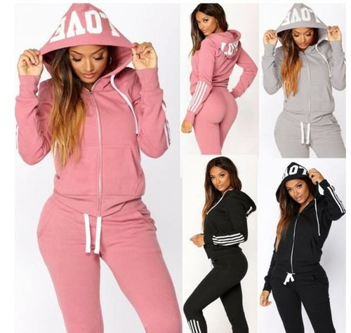 Long Sleeve Hoodie & Trousers Sportswear Set