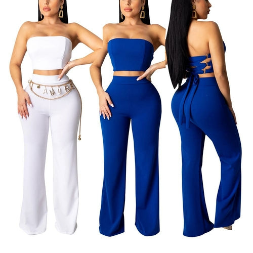 Matching Top & Pants Two-Piece Set